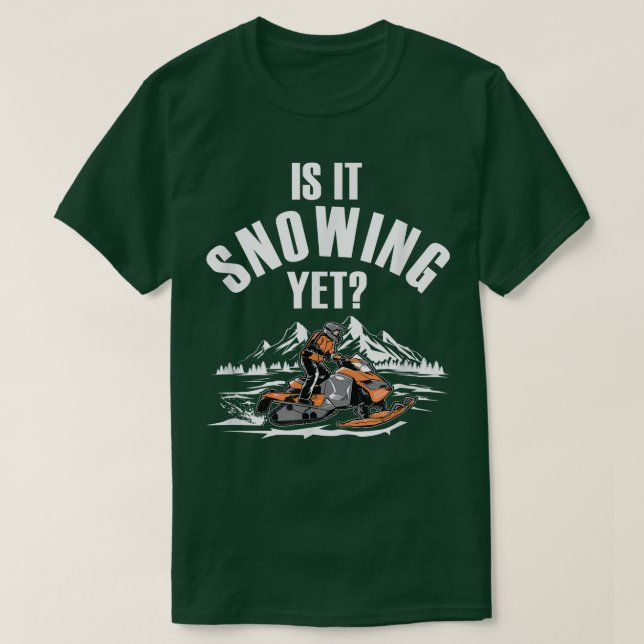 Snowmobiling Winter Snow Machine  Snowmobiler Snow T Shirt (Design framsida)