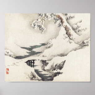 Snowscape by Kōno Bairei Poster