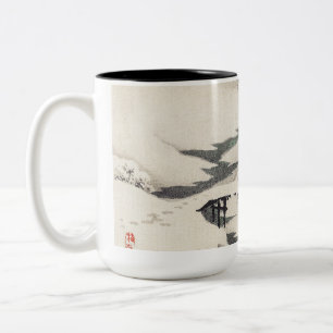 Snowscape by Kōno Bairei Två-Tonad Mugg