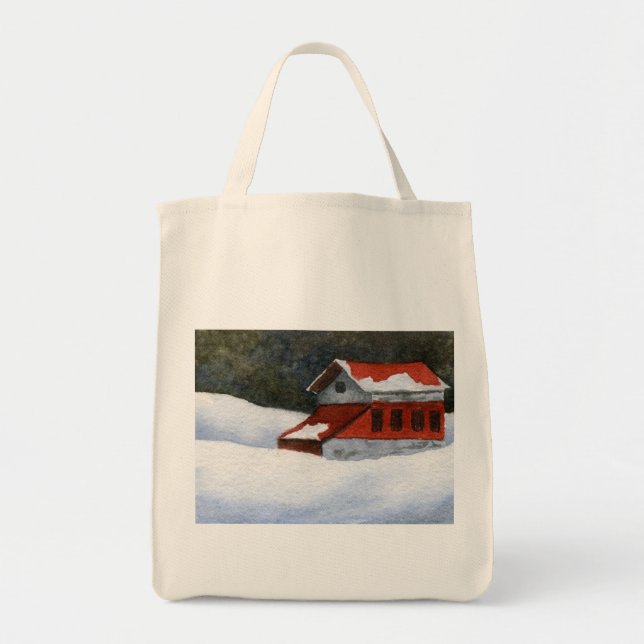 Snowscape Tote Tygkasse (Framsidan)