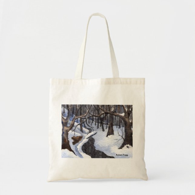 Snowscape Tote Tygkasse (Framsidan)