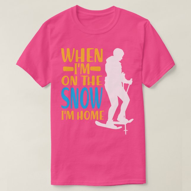 Snowshoe Hiking 1 T Shirt (Design framsida)