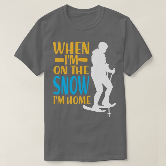 Snowshoe Hiking 1 T Shirt (Design framsida)