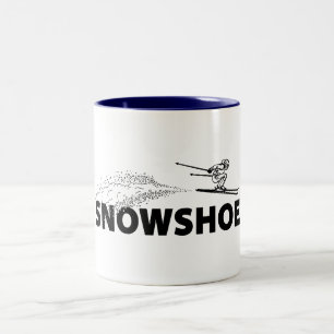 Snowshoe Mountain West Virginia Backhoppare Två-Tonad Mugg