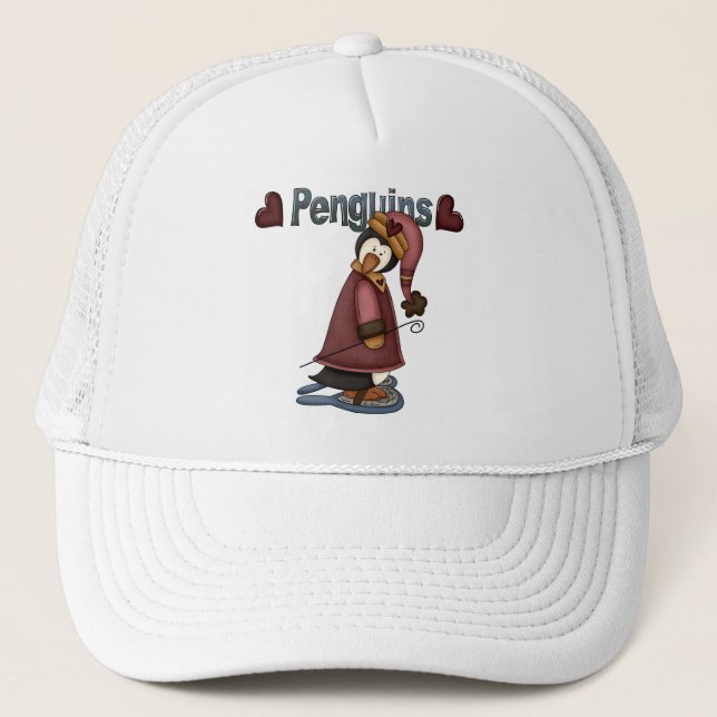 Snowshoe Penguin T-shirts och gåvor Keps (Framsida)
