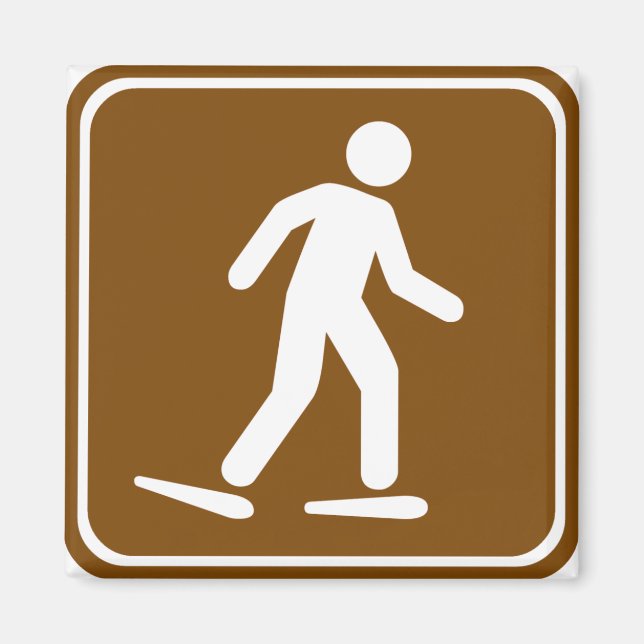 Snowshoe Trail Highway Sign Magnet (Framsidan)
