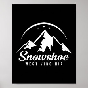 Snowshoe Väster Virginia Ski Resort Skiing Snowboa Poster