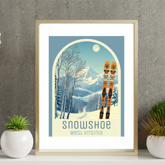 Snowshoe West Virginia skidort Poster (Skapare uppladdad)