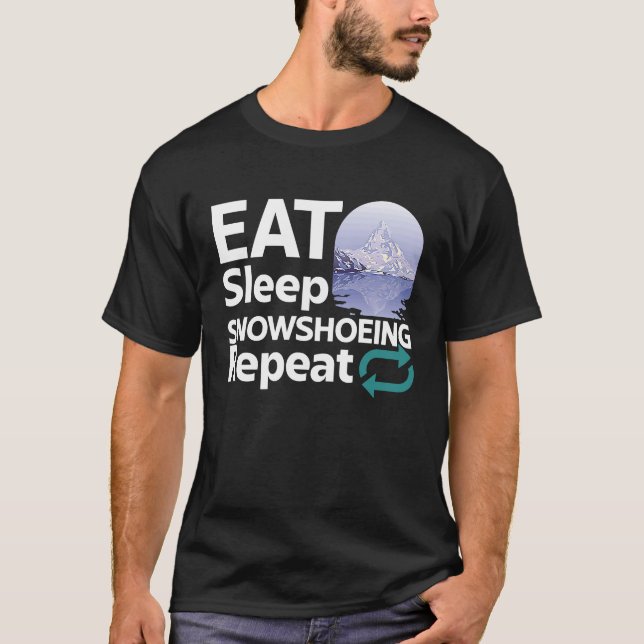 Snowshoeing Boots Snowskor Hiking Shoes Trails 20 T Shirt (Framsida)