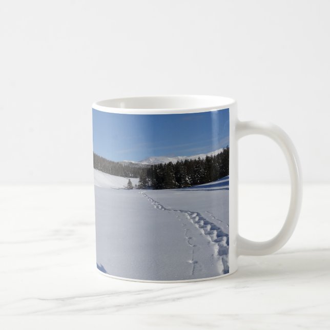 Snowshoeing in Yellowstone National Park Kaffemugg (Höger)
