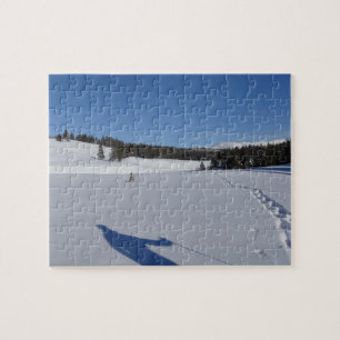Snowshoeing in Yellowstone National Park Pussel