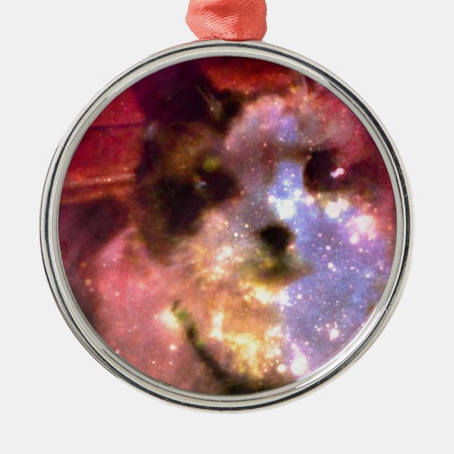 snowshoenorrskenkattunge julgransprydnad metall (Framsidan)