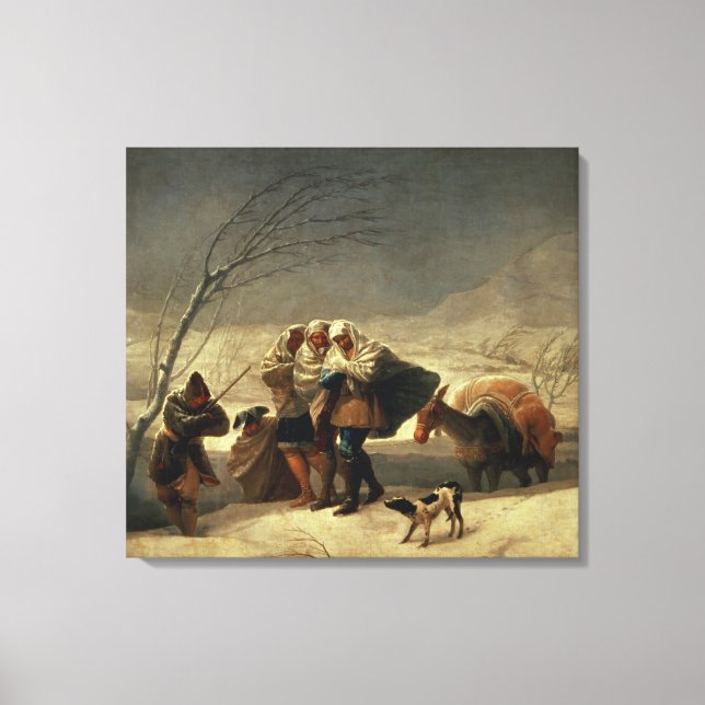 Snowstorm, 1786-87 canvastryck (Framsida)