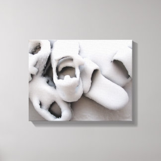 Snowstorm, Boston, 11 x 14-Kanvastryck Canvastryck