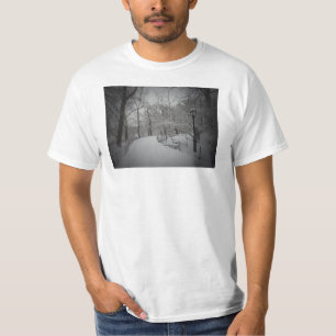 Snowstorm Central Park, New York City T-shirt