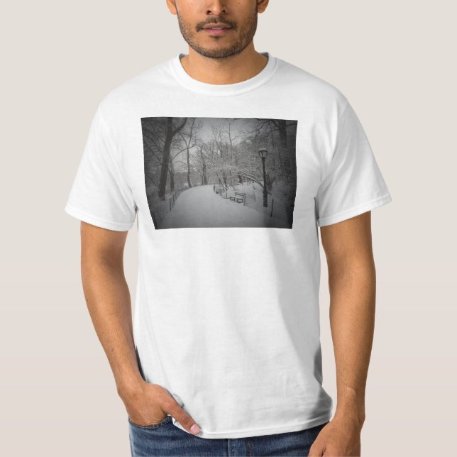Snowstorm Central Park, New York City Tee (Framsida)