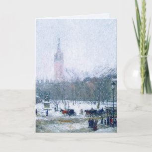 Snowstorm, Madison Square. God konst jul Helgkort