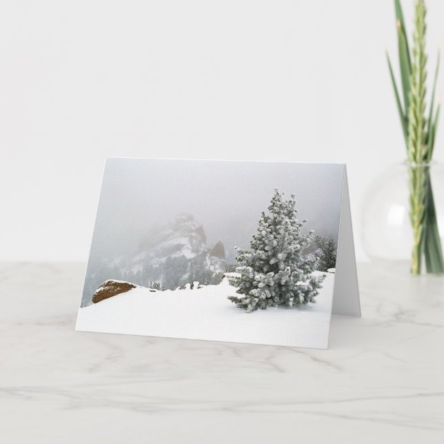 Snowstorm vid Crags Helgkort (Framsida)