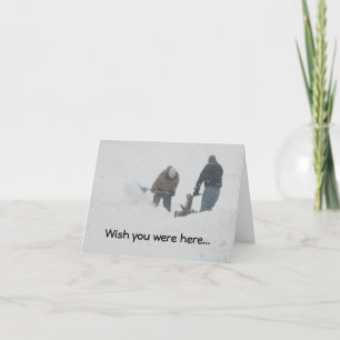 Snowstorm "Wish you was here"-kort Kort