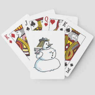 Snowwomen Poker spelar kort Casinokort