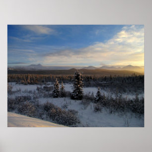 Snowy Aeftermiddag Poster