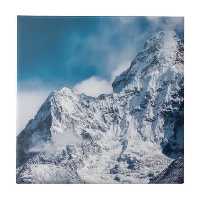 Snowy Ama Dablam Himalayan, bergsområde Kakelplatta (Framsidan)