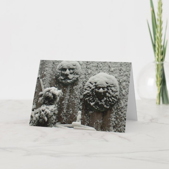 Snowy Ansikte Kort (Framsida)