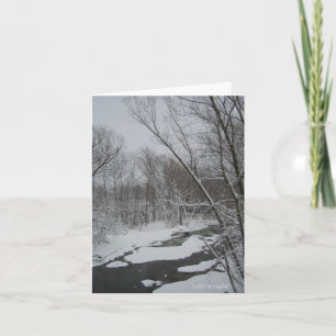 Snowy Bäck i Winter blank notecards Kort