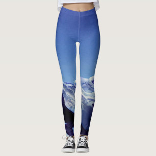 Snowy backe, vinterpanorama leggings