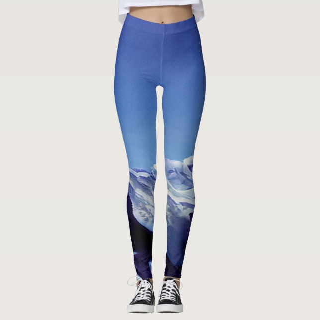 Snowy backe, vinterpanorama leggings (Framsida)