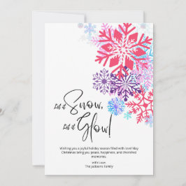 Snowy Bliss Jul Helgdag Card Inbjudningar