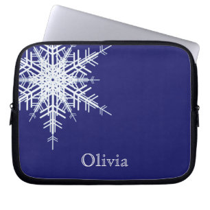 Snowy Blue Laptop sleeve