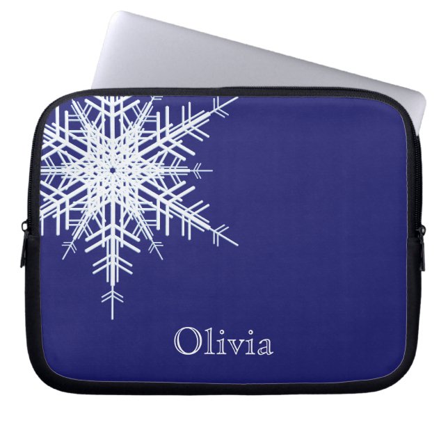 Snowy Blue Laptop sleeve (Framsidan)