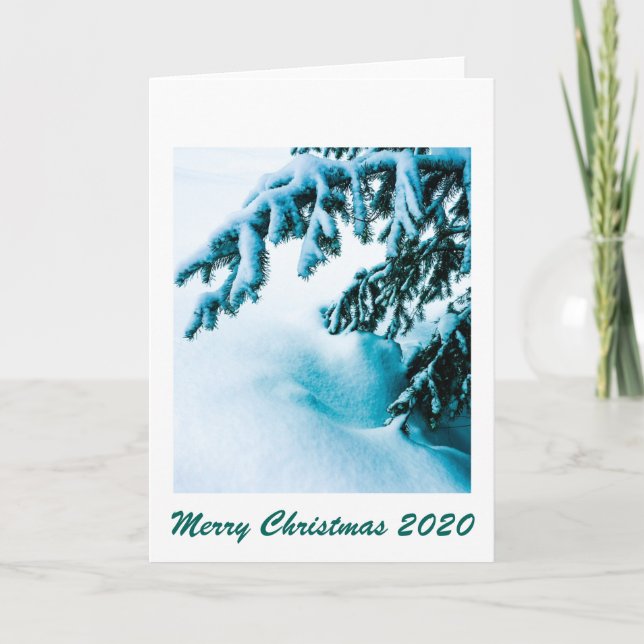 Snowy Bough Note Card Helgkort (Framsida)