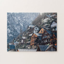 Snowy Byggnad Photography Extreme Jigszles Puzzles Pussel