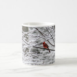 Snowy Cardinal Kaffemugg