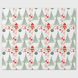 Snowy Christmas Wrap Presentpapper