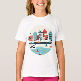 Snowy city t shirt