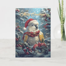 Snowy Cockatoo-julkort