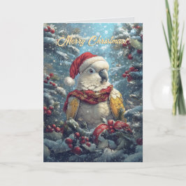 Snowy Cockatoo-julkort Kort