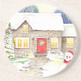 Snowy Cottage Underlägg