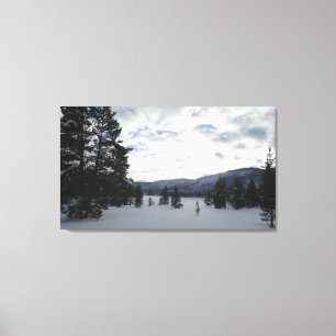 Snowy Day i Yellowstone National Park Canvastryck