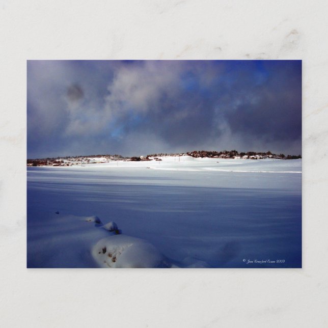 Snowy Day Vykort (Framsida)