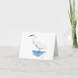 Snowy Egret Anteckningskort