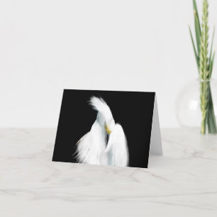 Snowy Egret on Black Tack Kort