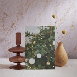 Snowy Elegance: Julgran vykort