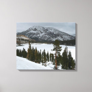 Snowy Ellery Sjö California Winter Ligcape Canvastryck