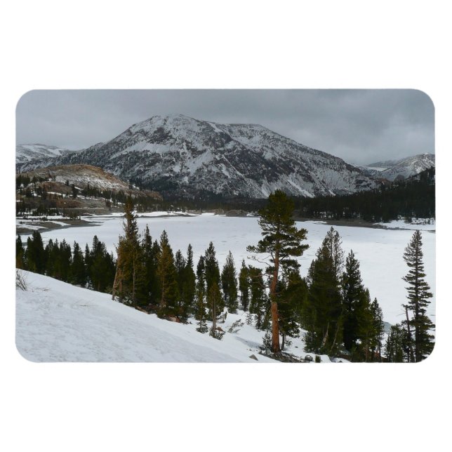 Snowy Ellery Sjö California Winter Ligcape Magnet (Horisontell)