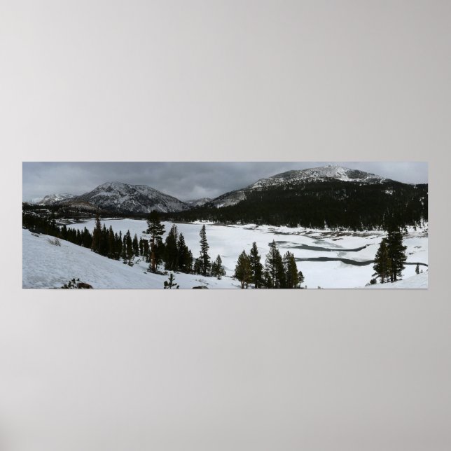 Snowy Ellery Sjö California Winter Ligcape Poster (Framsidan)