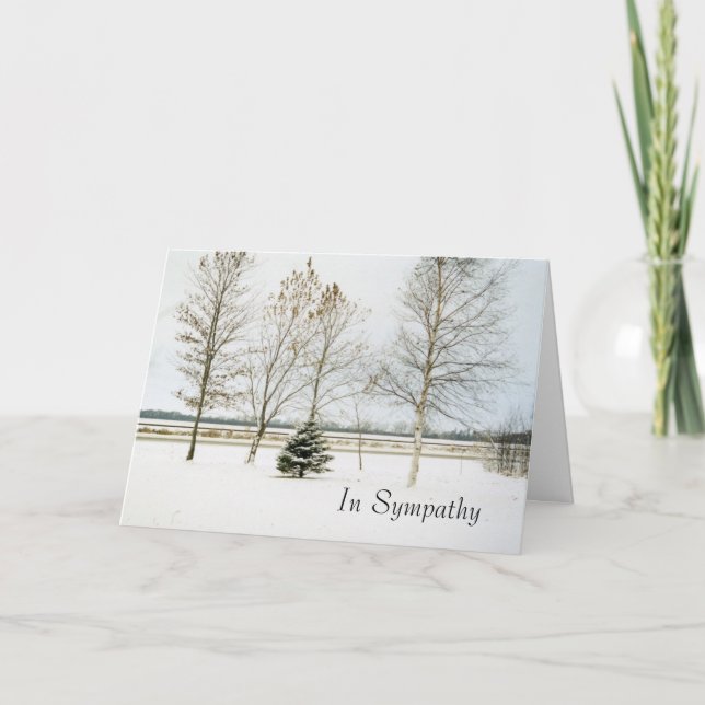 snowy evergreen1card, i sympati kort (Framsida)